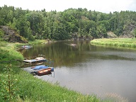 Vierer auf der Saale