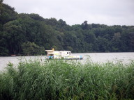 Schwimmender Wohnwagen