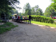 Auguste ist aufgesattelt