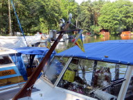 Im Hafen Schleuse Diemitz